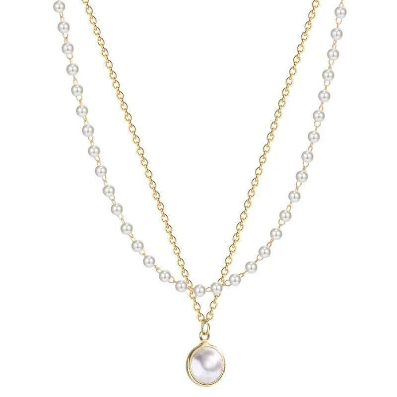 Double-Layer Pearl Necklace – Summer INS Style - ZA-Zola