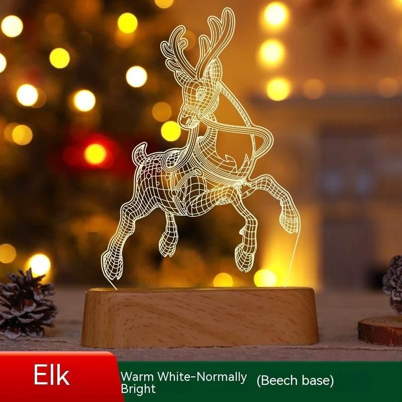 Christmas 3D LED Lamp Acrylic Night Light Kids Gift - ZA-Zola