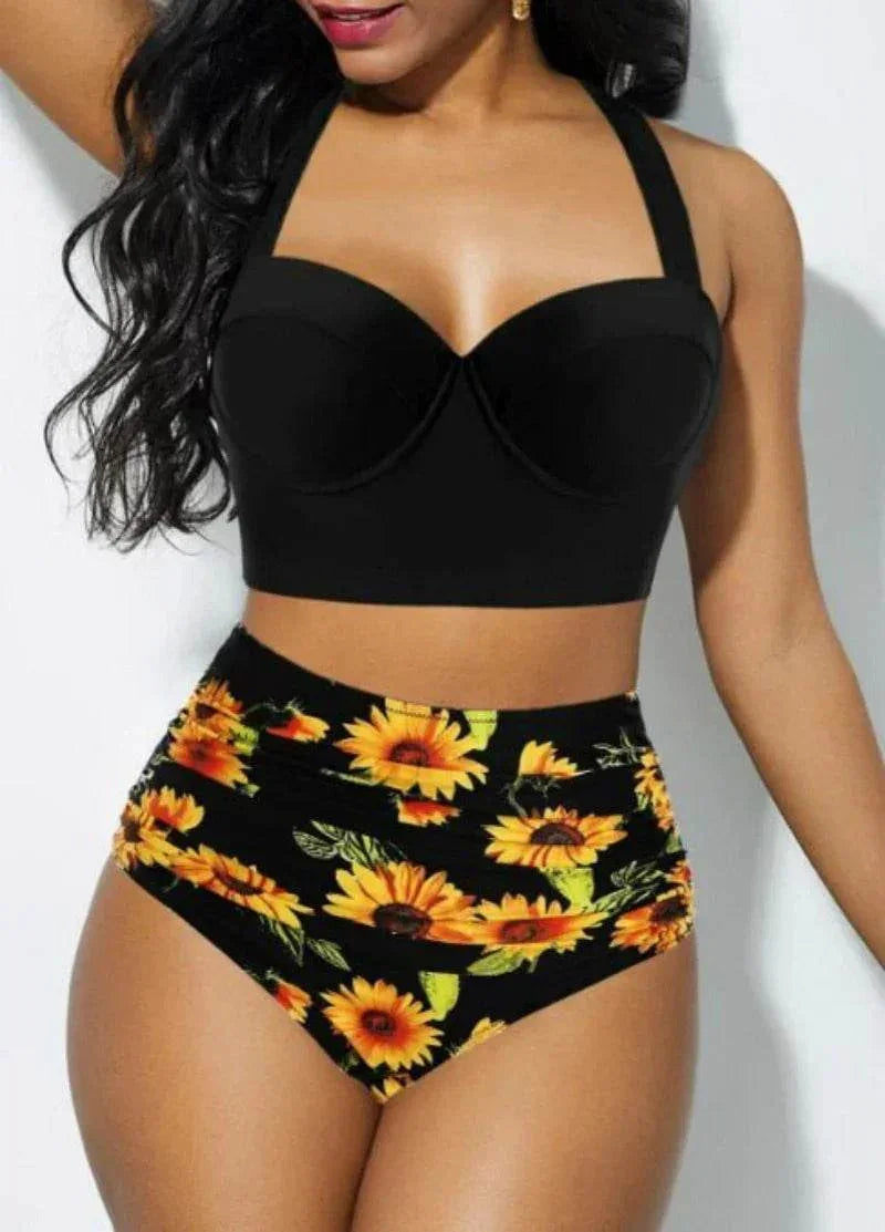Plus-Size High-Waisted Sexy Swimsuit - ZA-Zola