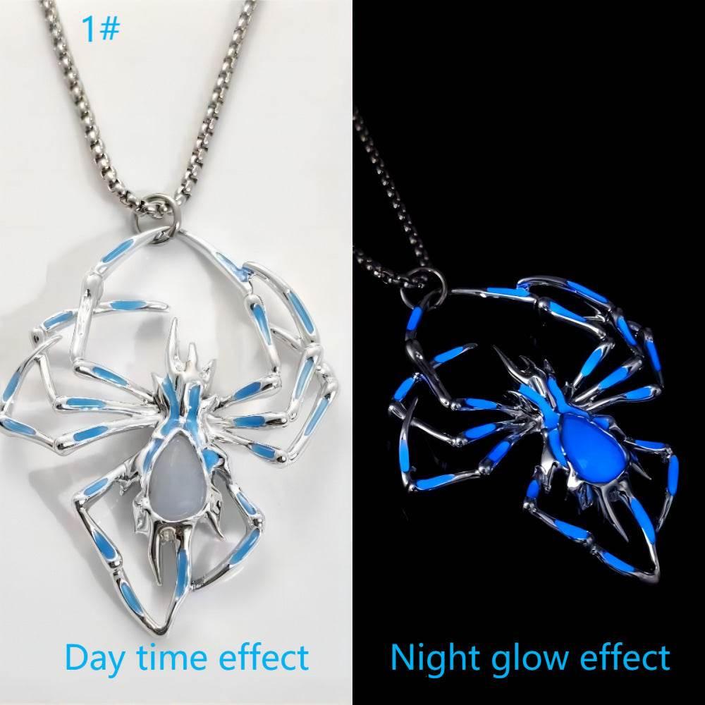 ZA-Zola Halloween Glow Spider Necklace - ZA-Zola
