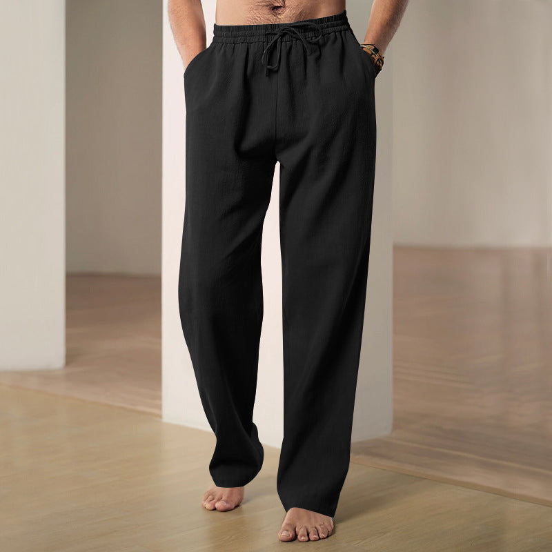 Men's Track Sweatpants | Breathable Loose High-Waist