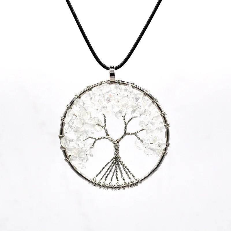 Tree of Life Pendant Necklace – Natural Stone - ZA-Zola