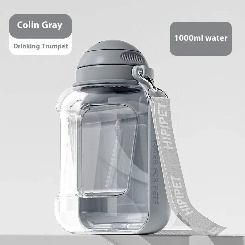 2-in-1 Dog Water & Food Bottle – Leakproof & Portable - ZA-Zola