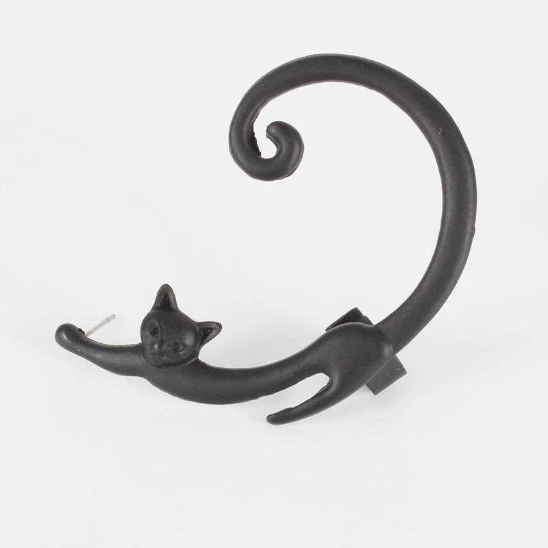 Punk Cat Ear Cuff Stud Earring – Edgy Style Jewelry - ZA-Zola