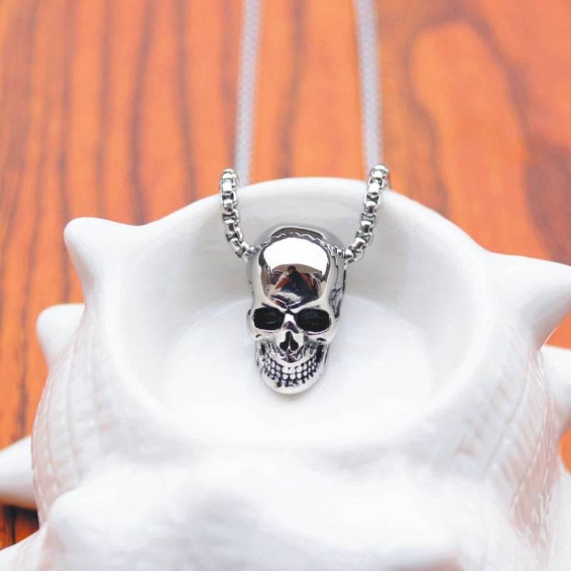 ZA-Zola Men’s Titanium Steel Skull Necklace - ZA-Zola