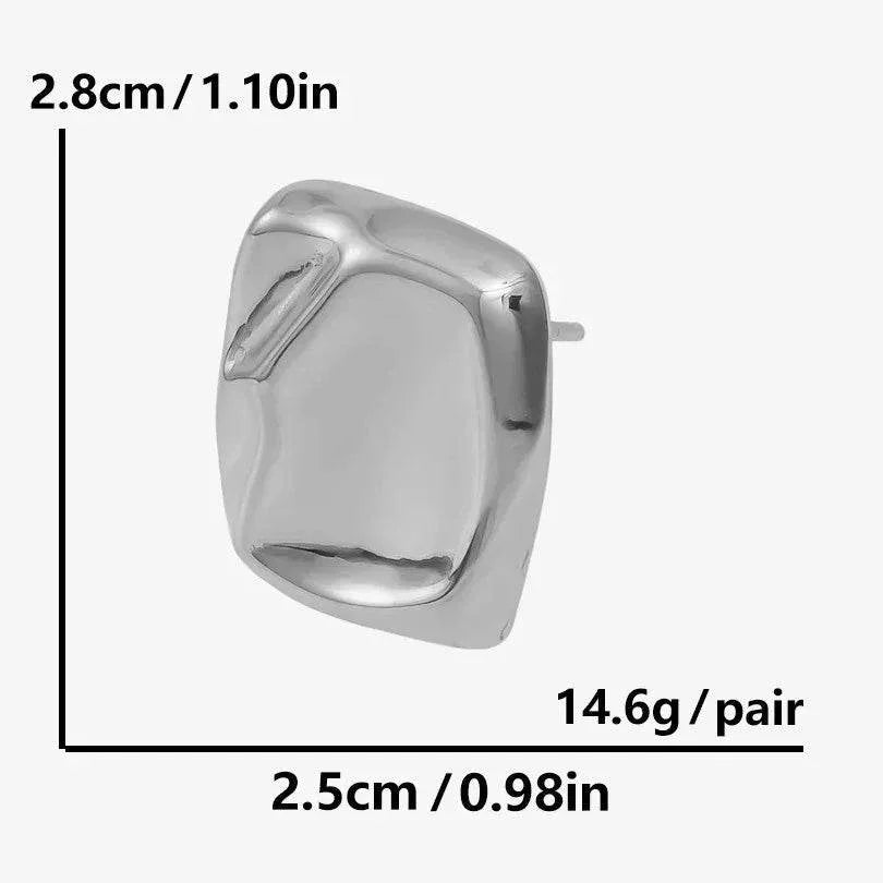 304 Stainless Steel Irregular Ear Studs - Shop Now! - ZA-Zola