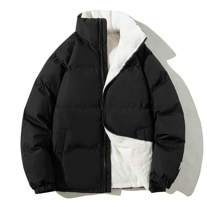 Couples Winter Plush Jacket | Warm Stand-up Collar Coat for Men & Women - ZA-Zola
