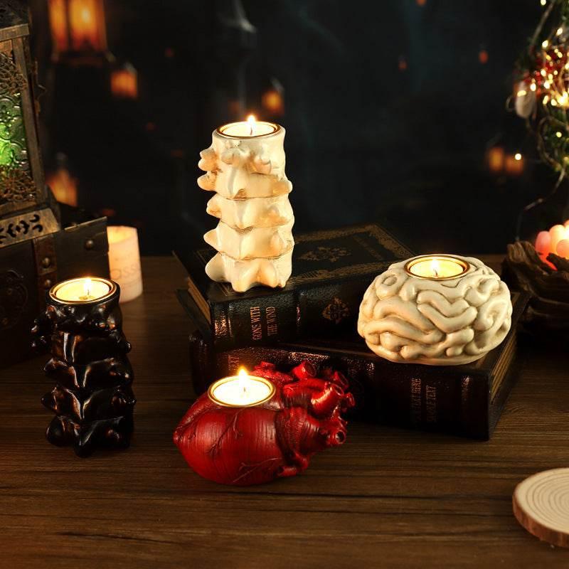 Halloween Gothic Heart Candlestick – Horror Décor - ZA-Zola