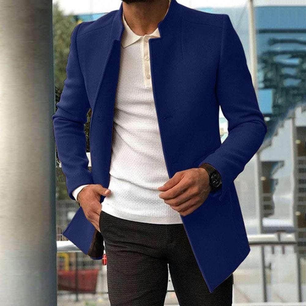 Men's Slim Coat Single-Breasted Business Jacket | Stylish Outwear - ZA-Zola