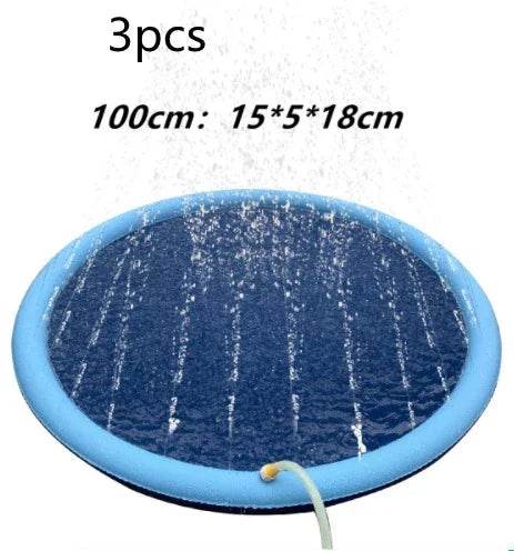 Non-Slip Splash Pad for Kids & Pets – 150cm Fun - ZA-Zola