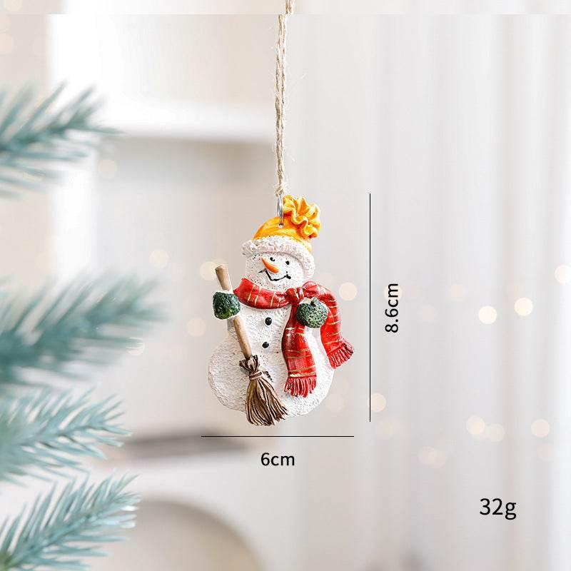 Christmas Gingerbread Snowman Pendant Cute Small Decor - ZA-Zola