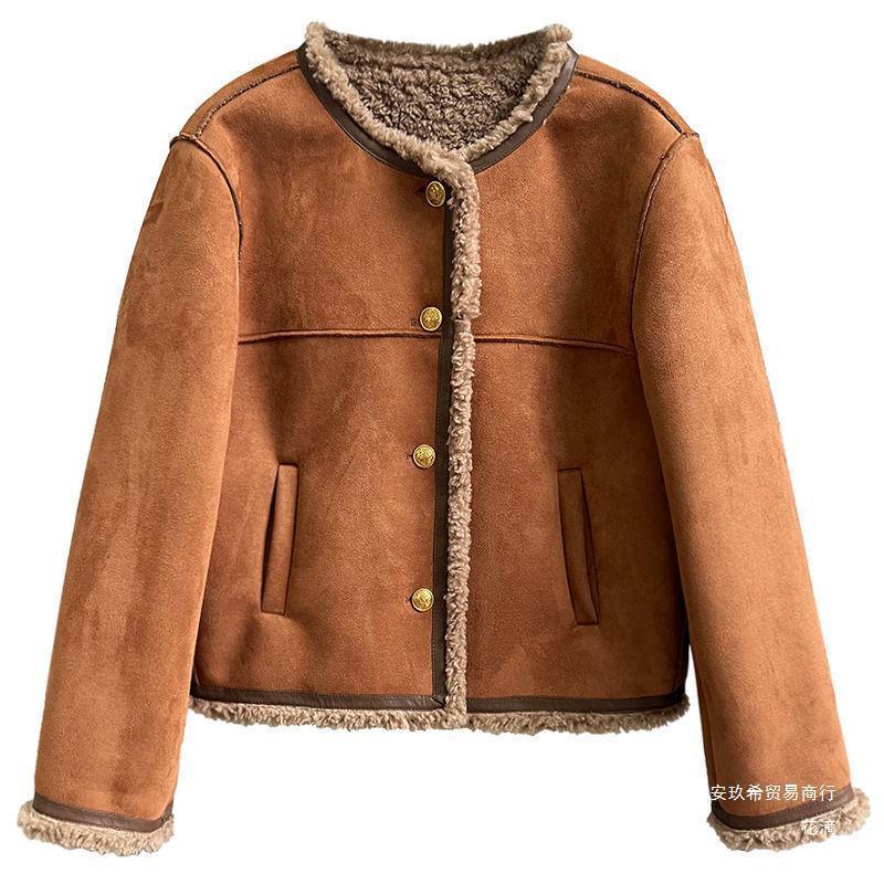 Lamb Plush Coat Women | Thick Winter Fur Jacket - ZA-Zola
