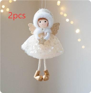 Christmas Angel Girl Pendant Winter Mesh Big Eyes Décor - ZA-Zola