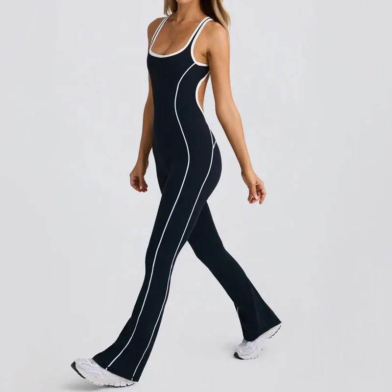 Women’s Beauty Back Yoga Jumpsuit – 2 Colors - ZA-Zola