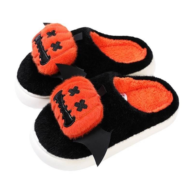 ZA-Zola Halloween Pumpkin Slippers | Cozy Indoor - ZA-Zola