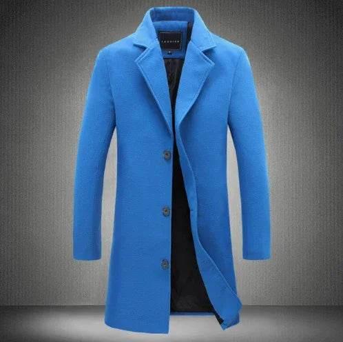 Autumn Winter Men's Casual Business Woolen Coat - ZA-Zola
