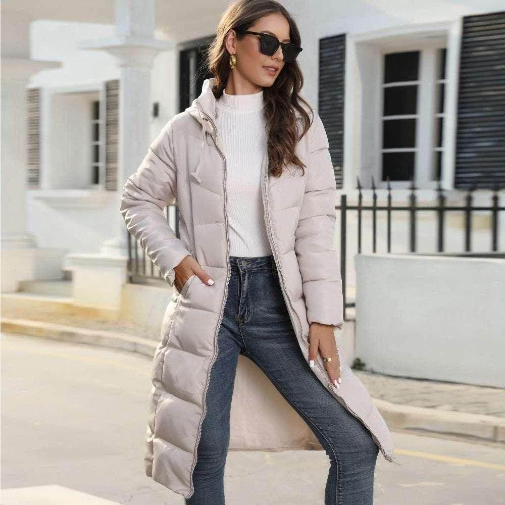 Hooded Cotton Padded Jacket - Slim Fit Winter Coat - ZA-Zola