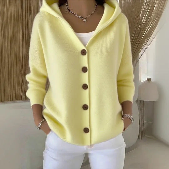 Women’s Hooded Knitted Cardigan | Autumn Winter Sweater