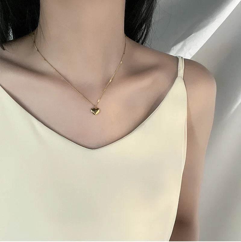 Shop Vintage Love Heart Necklace – Elegant Party Gift - ZA-Zola