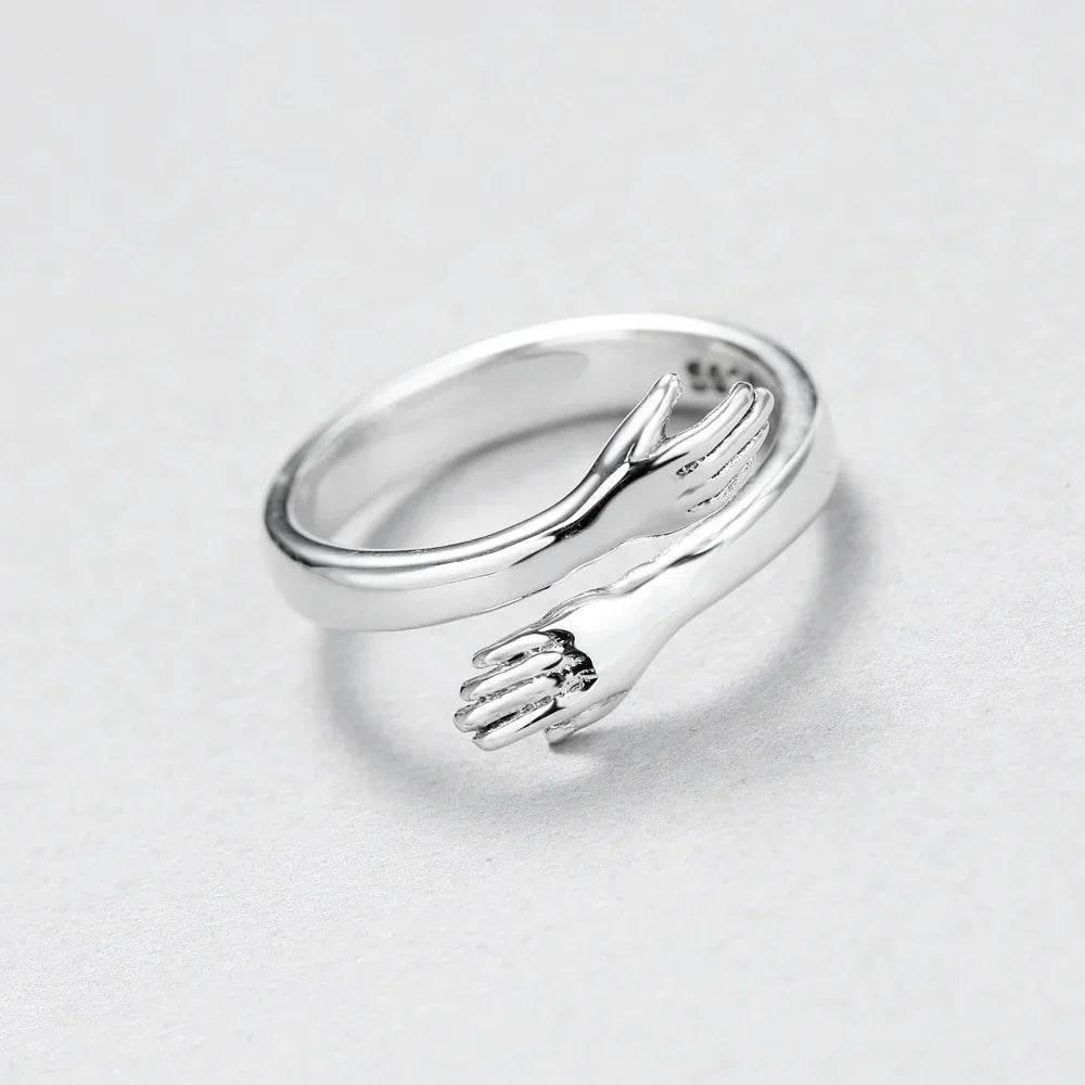 Adjustable Love Hug Couple Ring for Him & Her - ZA-Zola