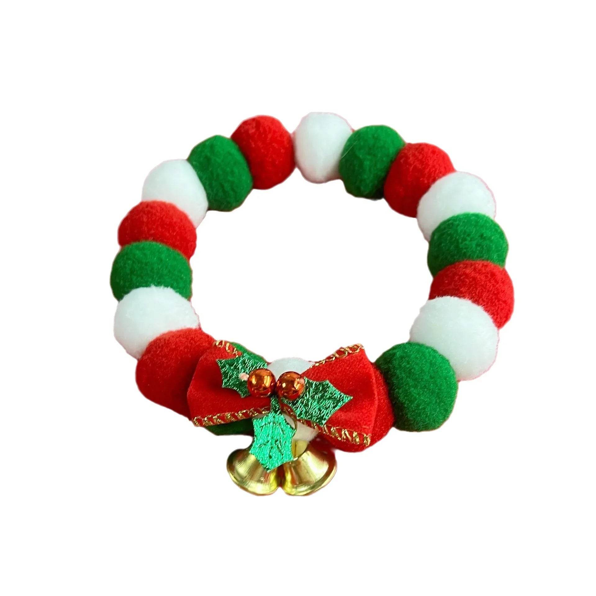 Christmas Plush Dog & Cat Collar – Festive & Cozy - ZA-Zola