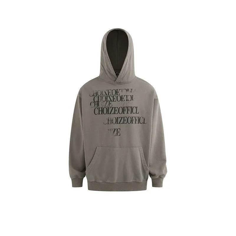 Men's Street Fashion Printed Hoodie - Trendy Pullover - ZA-Zola