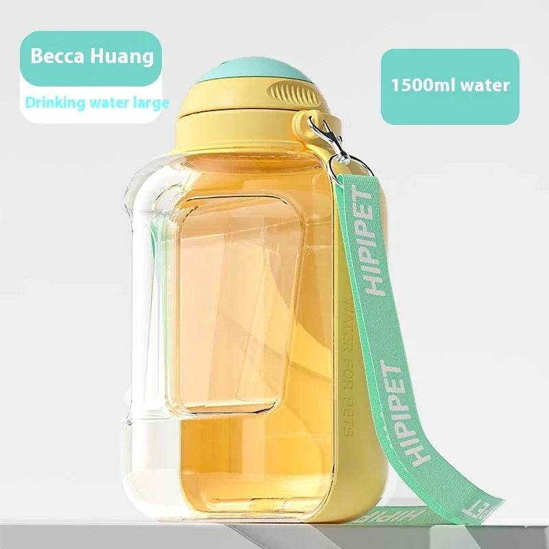 2-in-1 Dog Water & Food Bottle – Leakproof & Portable - ZA-Zola