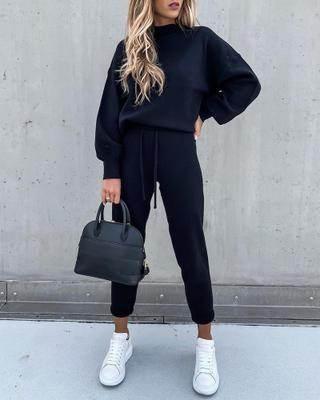 Simple Solid Color Hooded Suit – Shop Now! - ZA-Zola
