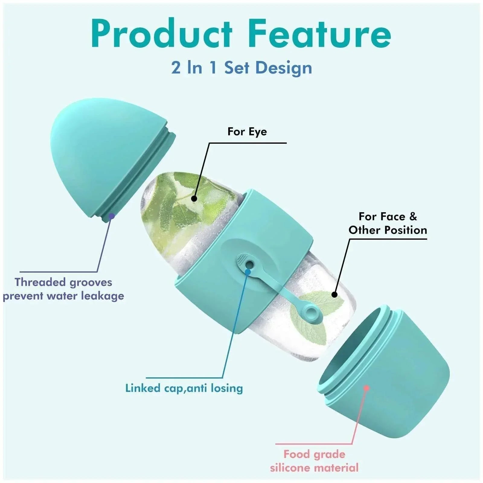 Silicone Ice Face Roller for Glowing Skin - ZA-Zola