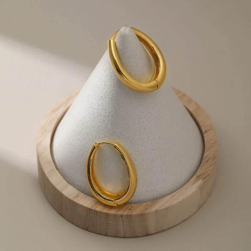 18K Gold Geometric Ear Buckles for Women - ZA-Zola