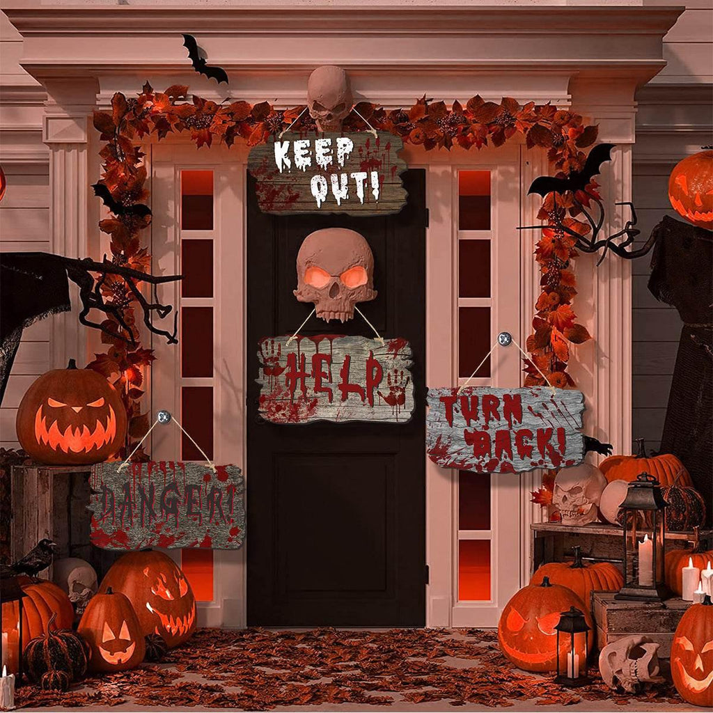 ZA-Zola Halloween Imitation Wooden Doorplate - ZA-Zola