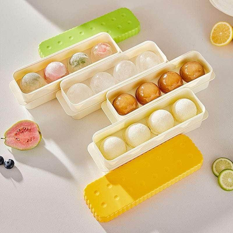 Round Ice Cube Press Tray - Quick Release Molds - ZA-Zola