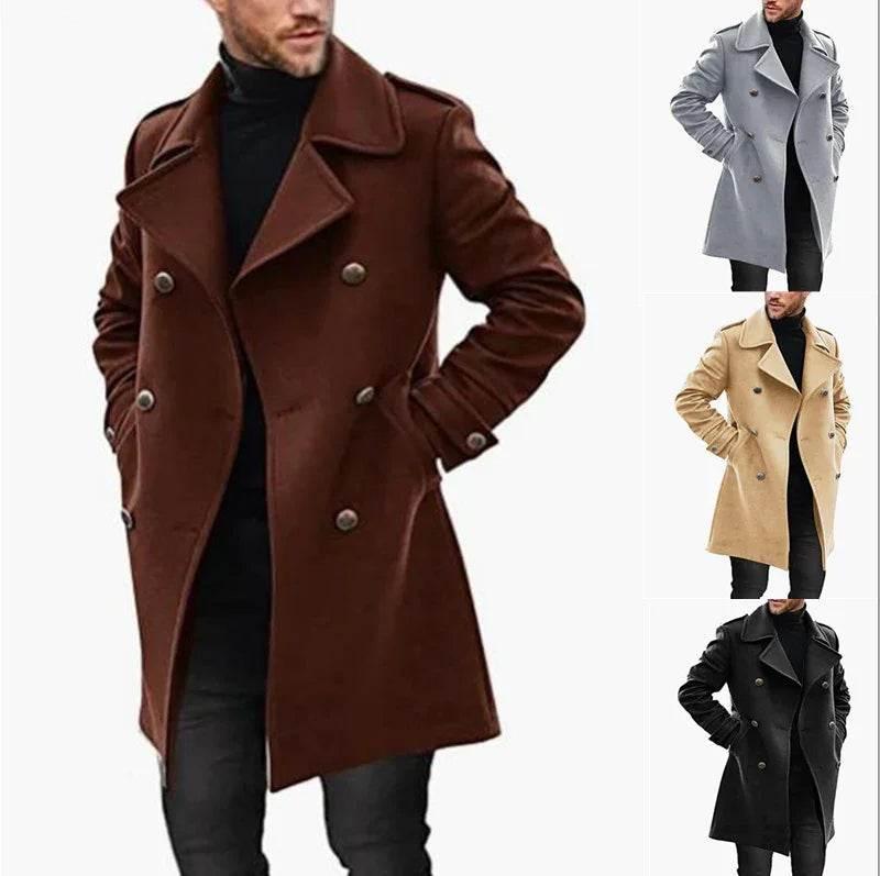 Woolen Men's Winter Coat | Warm Padded Jacket for Youth - ZA-Zola