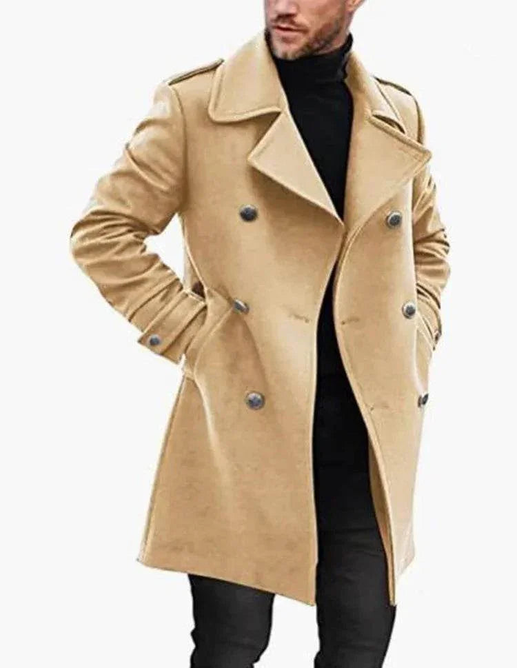 Woolen Men's Winter Coat | Warm Padded Jacket for Youth - ZA-Zola