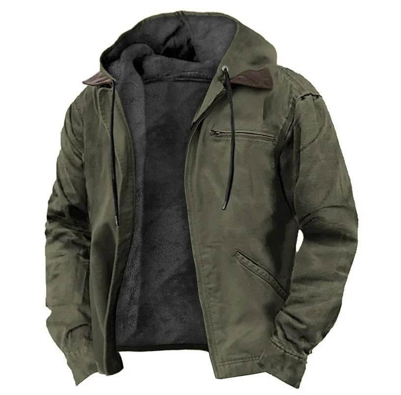 Multi-Color Hooded Sweater with Cotton-Padded Lining - ZA-Zola