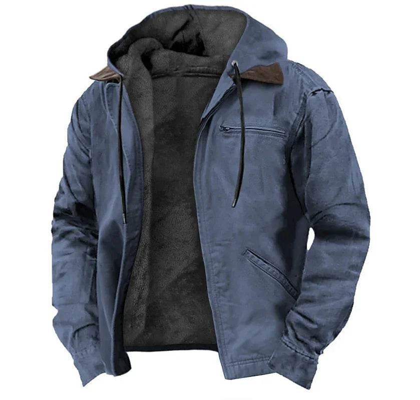 Multi-Color Hooded Sweater with Cotton-Padded Lining - ZA-Zola