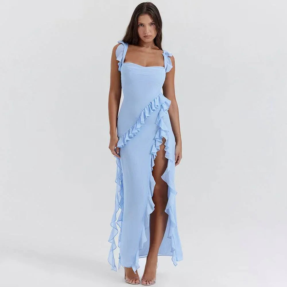 Summer Stringy Selvedge Stitching Dress - Trendy Fashion - ZA-Zola