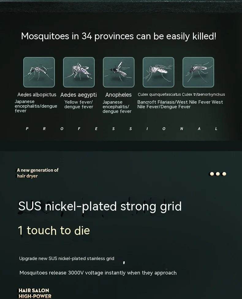 Badminton Green Electric Mosquito Killing Lamp – EU Plug - ZA-Zola