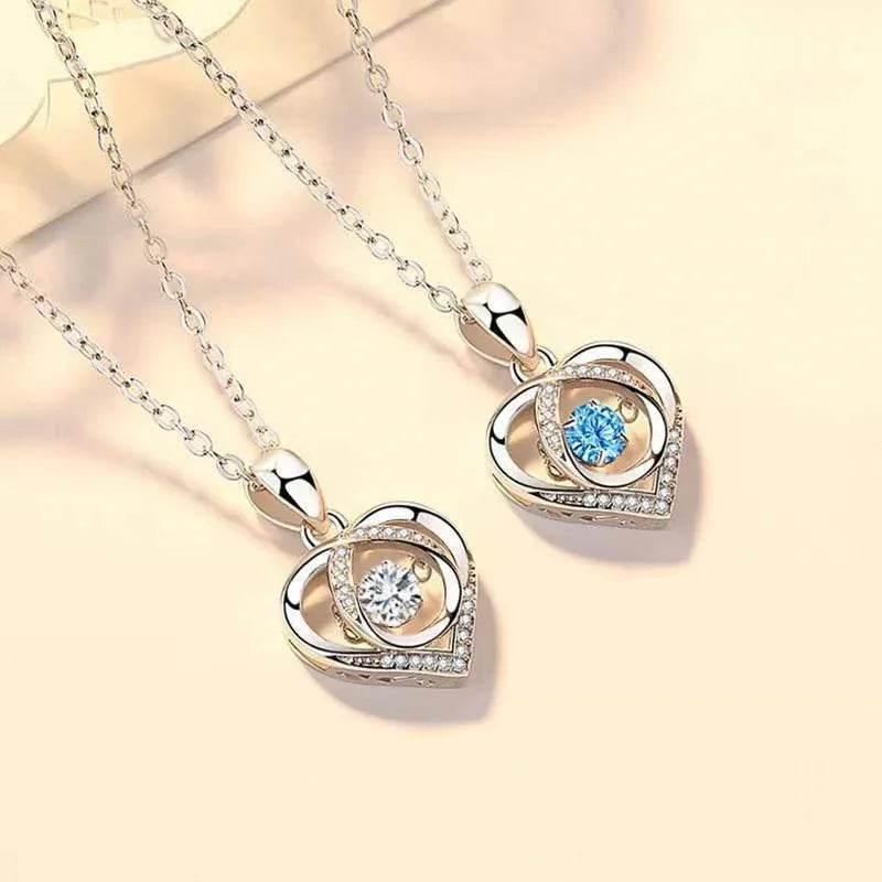 S925 Beating Heart Necklace – Luxury Valentine's Gift - ZA-Zola