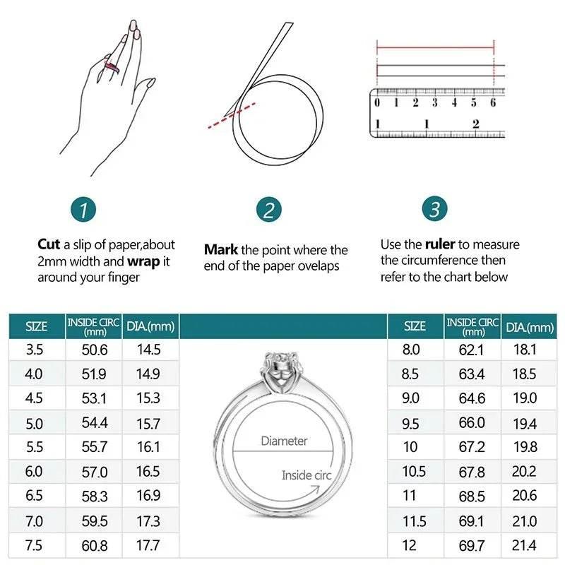 S925 Moissanite Ring – GRA Certified Elegance - ZA-Zola