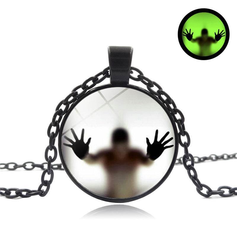 ZA-Zola Round Luminous Necklace Halloween - ZA-Zola