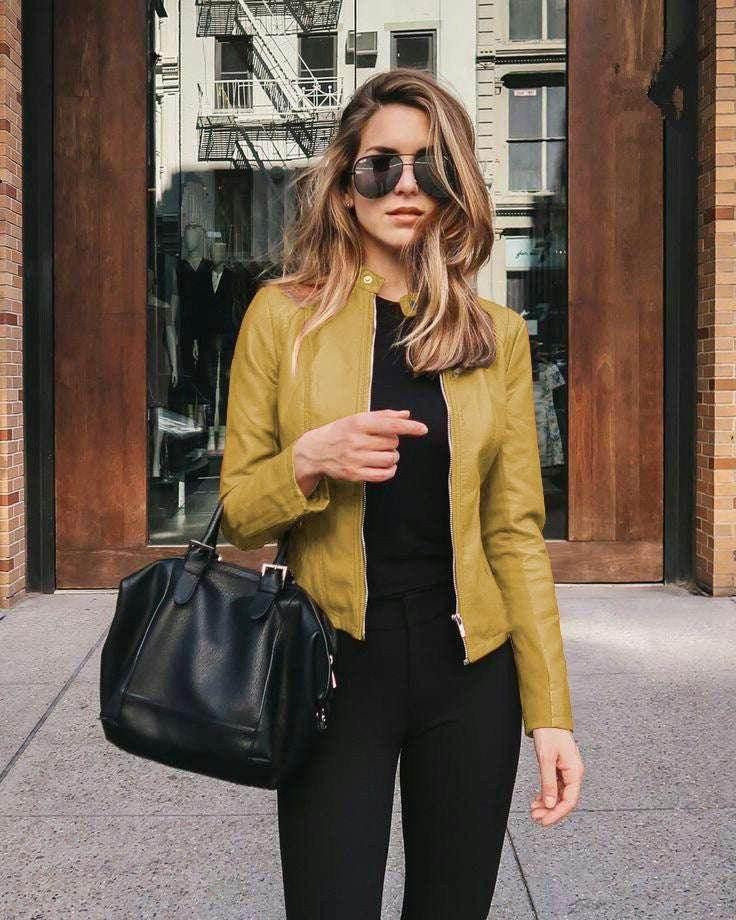 Women’s PU Leather Suit Jacket – Autumn Winter - ZA-Zola
