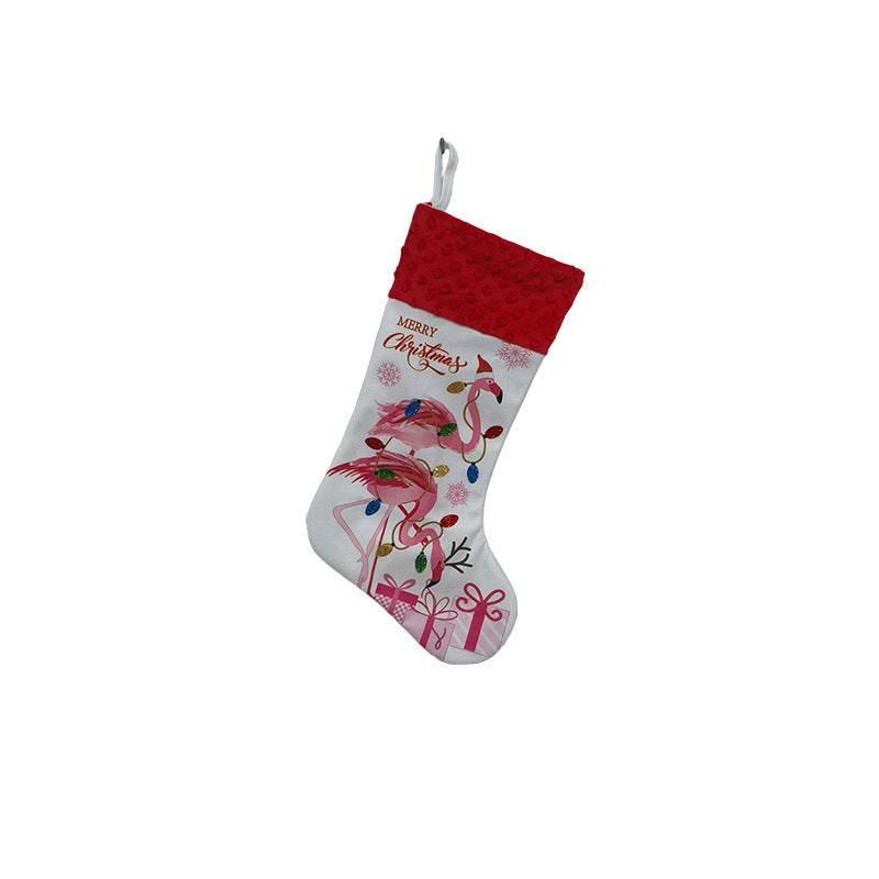 Flamingo Christmas Stockings Holiday Decoration Pendant - ZA-Zola