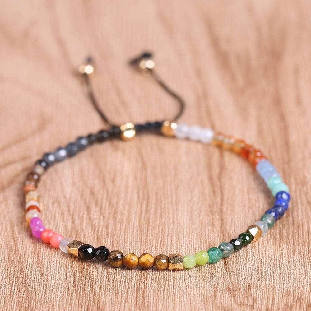 12 Zodiac Chakra Bracelet with Colored Stones - ZA-Zola