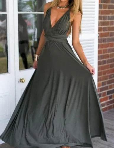 15-Way Convertible Maxi Dress – Sexy Backless Boho Wrap - ZA-Zola
