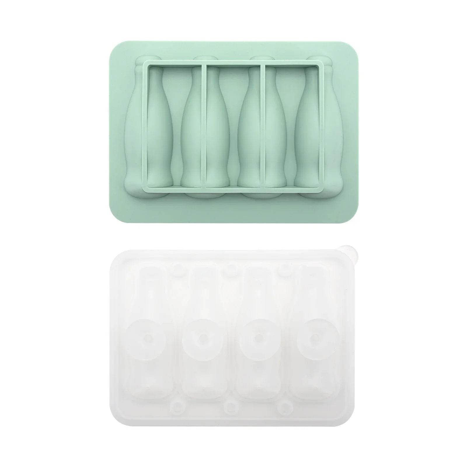 Coke Bottle Ice Mold Tray with Silicone Cover - ZA-Zola