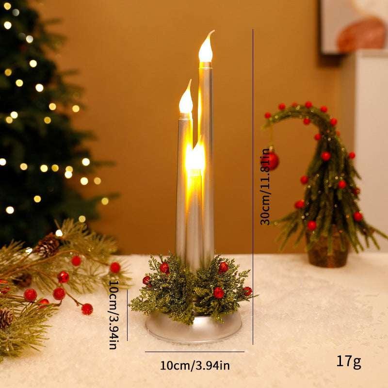 LED Electronic Candle Christmas Decoration | Holiday Flameless Light - ZA-Zola