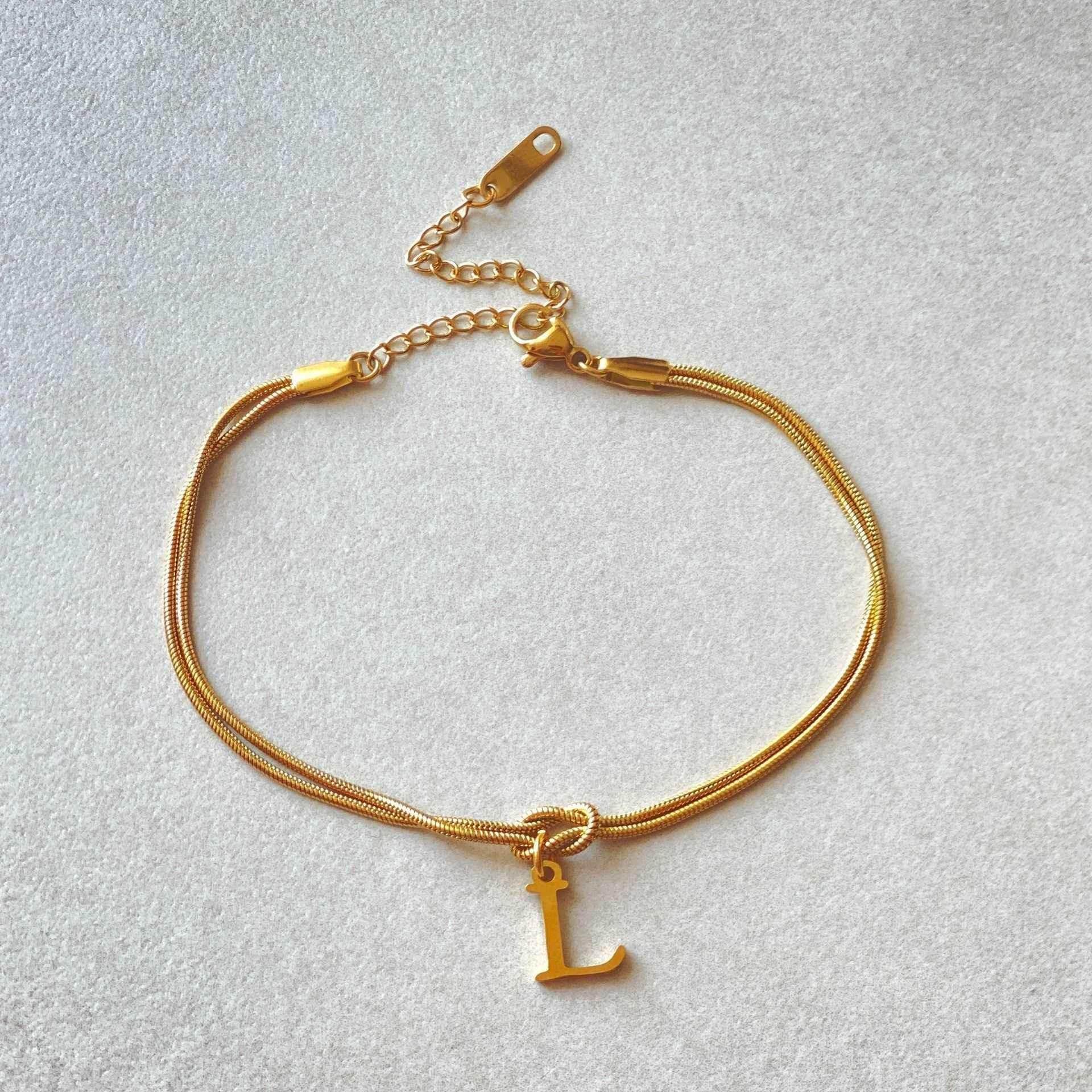 A-Z Love Knot Bracelets | Personalized Jewelry Gift - ZA-Zola