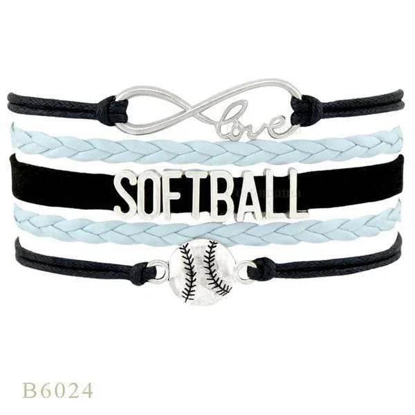 SOFTBALL Braided Bracelet – Sporty & Stylish Gift - ZA-Zola