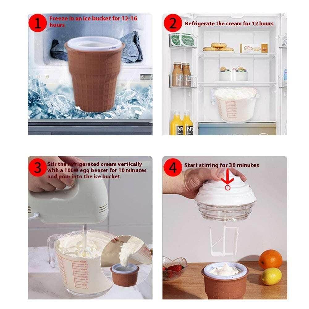 DIY Ice Cream Machine – Creative Automatic Yogurt Maker - ZA-Zola